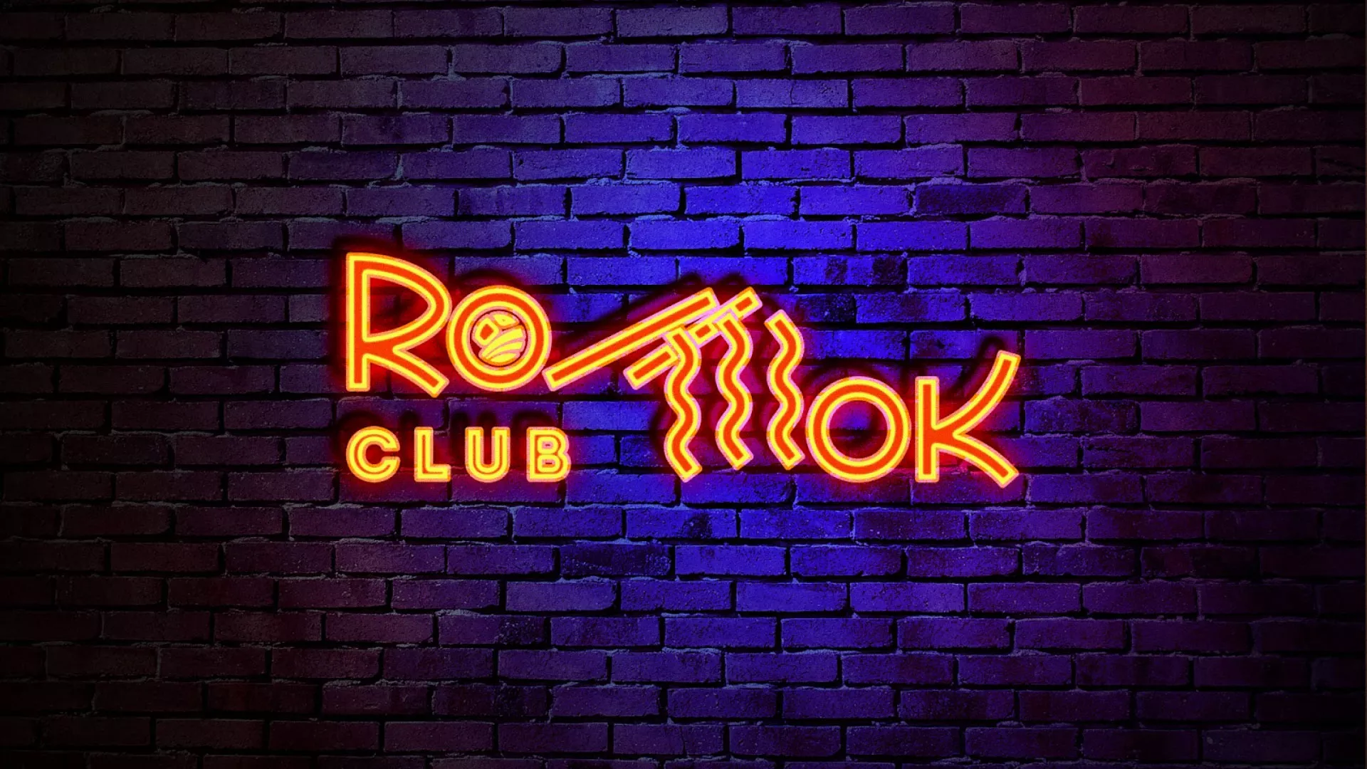 Разработка интерьерной вывески суши-бара «Roll Wok Club» в Старом Осколе