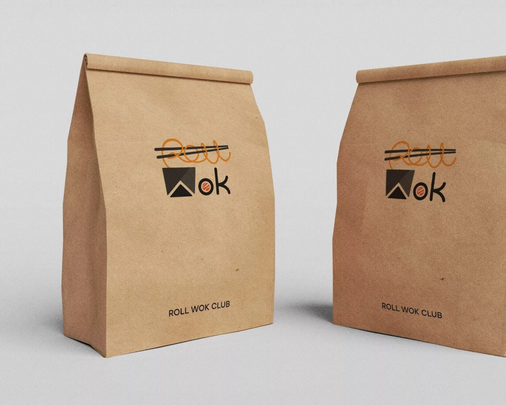 Создание дизайна упаковки суши-бара «Roll Wok Club» в Старом Осколе